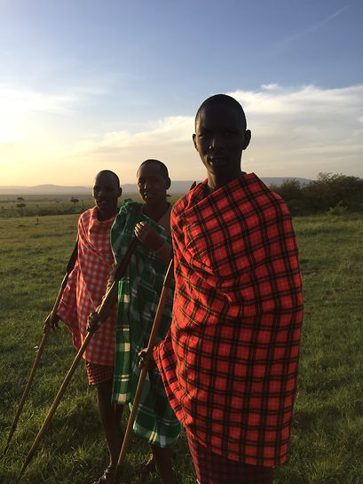 Line of Maasai 