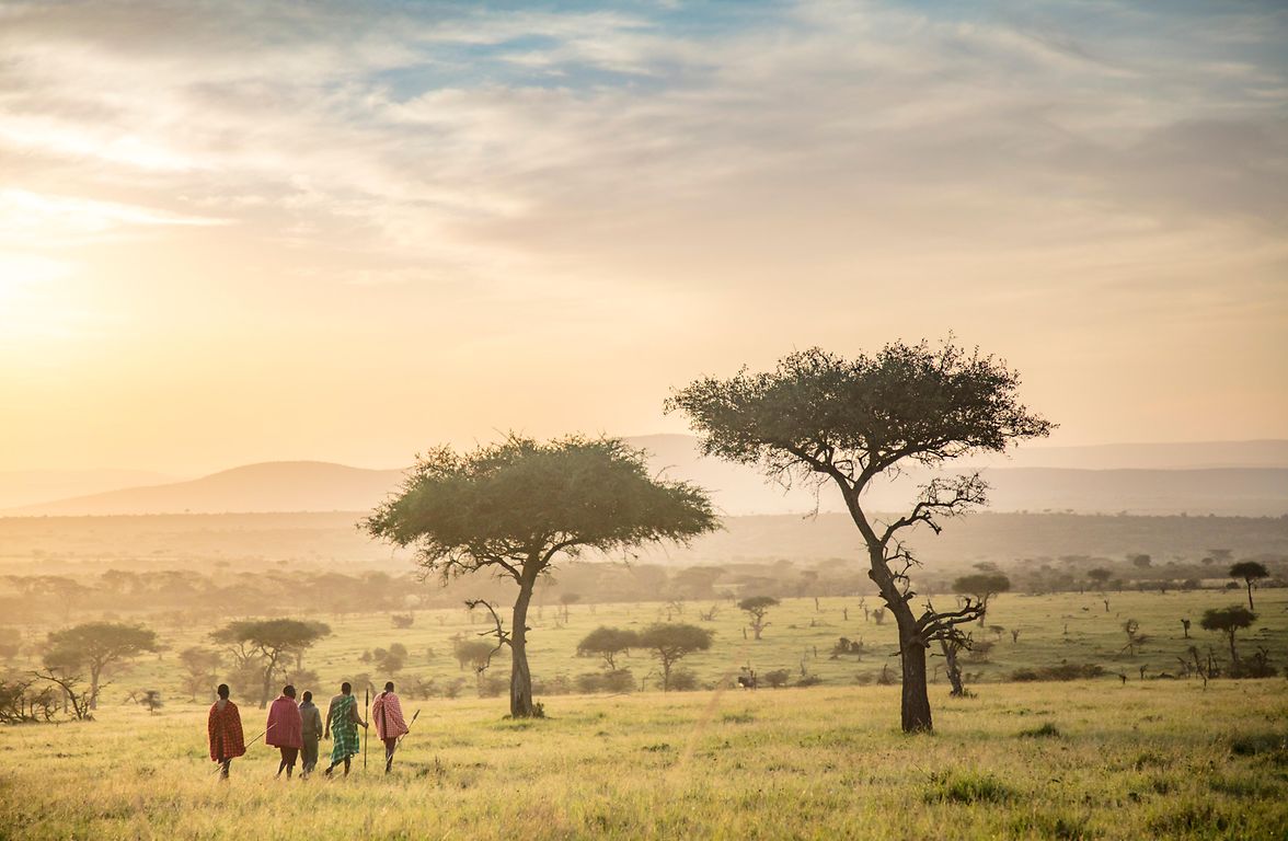 Mara Landscape with Maasai